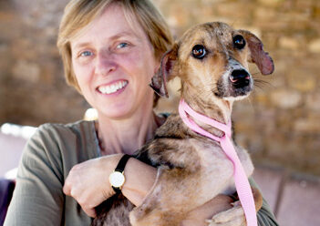 Woman with dog